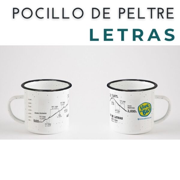 Pocillo de Peltre Alto de Letras